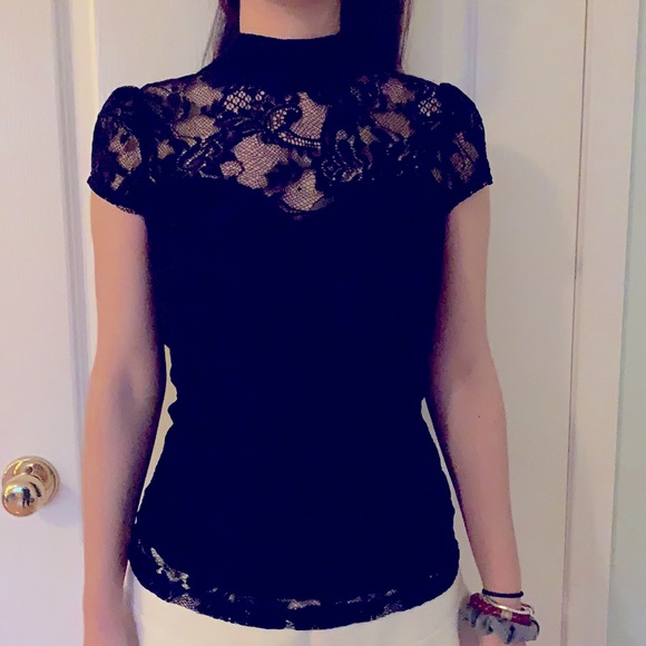 Black Lace Shirt - Picture 5 of 6